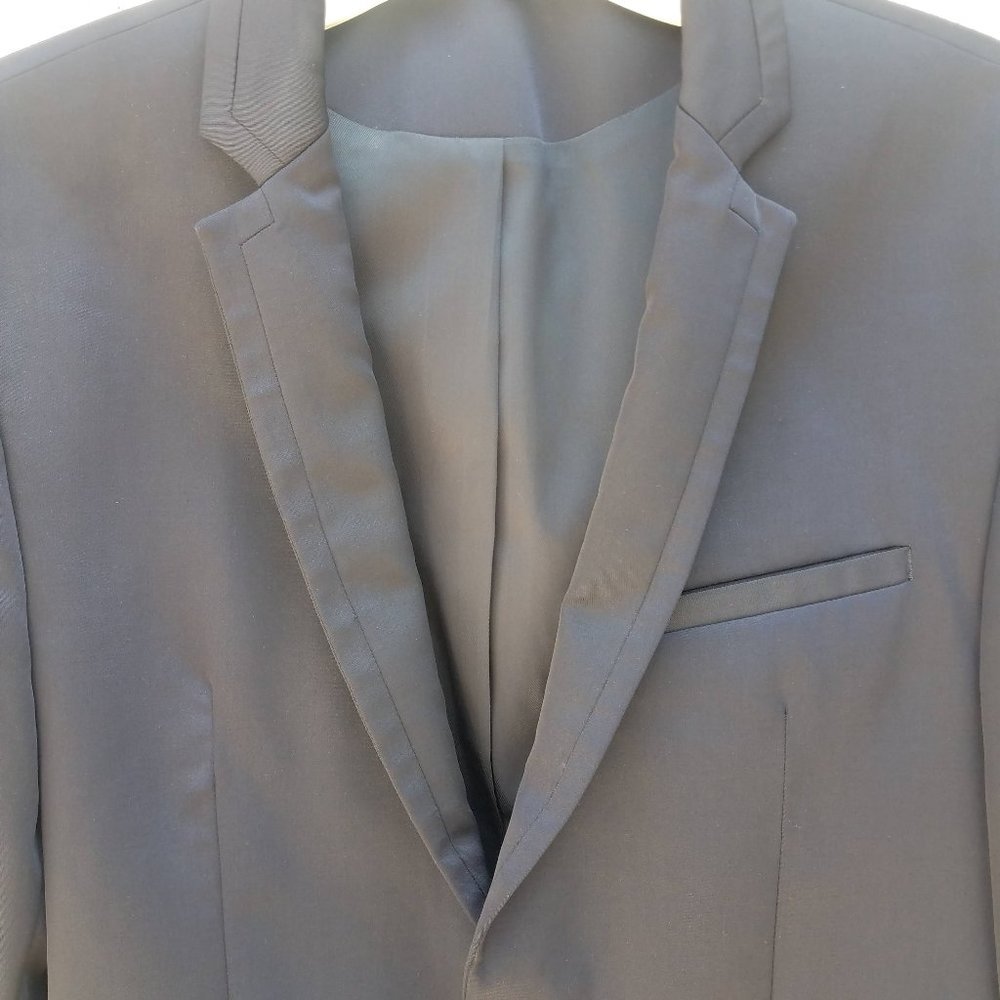 Zara Mens Navy Blue Suit Jacket - Picture 11 of 16